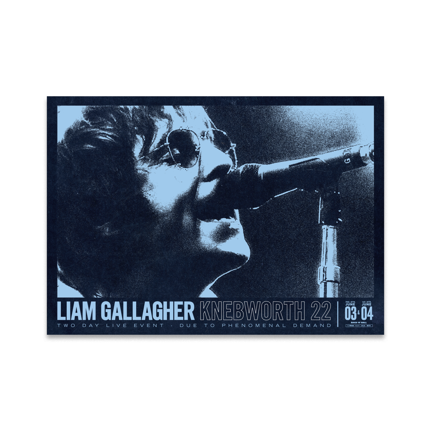 Liam Gallagher 2022年 Knebworth Live ポスター Liam Gallagher - Live at Knebworth 22